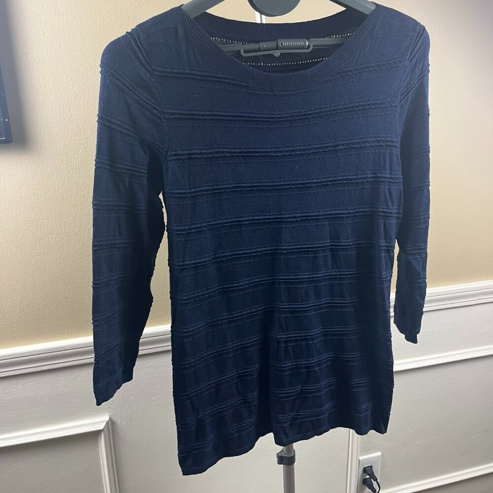 Stitch Fix 41 Hawthorn Hauthie Pointelle 3Q Sleeve Sweater